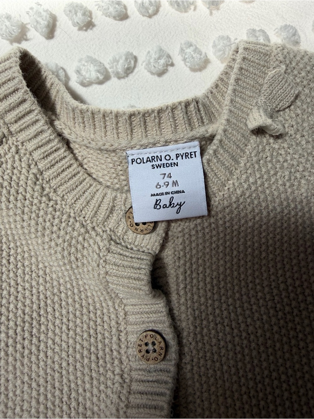 Polarn O Pyret Baby Cardigan - Picture 8 of 8